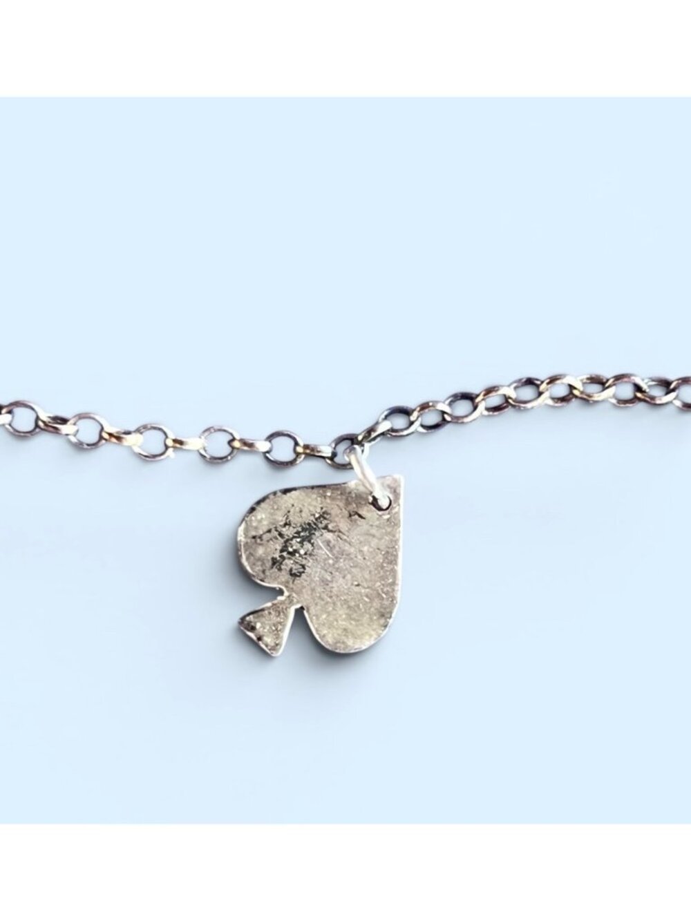 Sterling Silver 925 Charm Bracelet Playing Card Suit Charms Italy Vintage - Picture 8 of 10